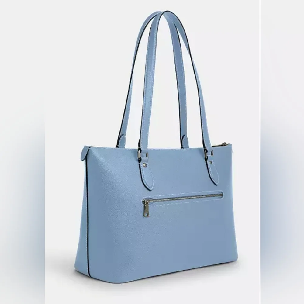 Coach NWT Gallery Tote Color is Gunmetal/Cornflower - Picture 8 of 11